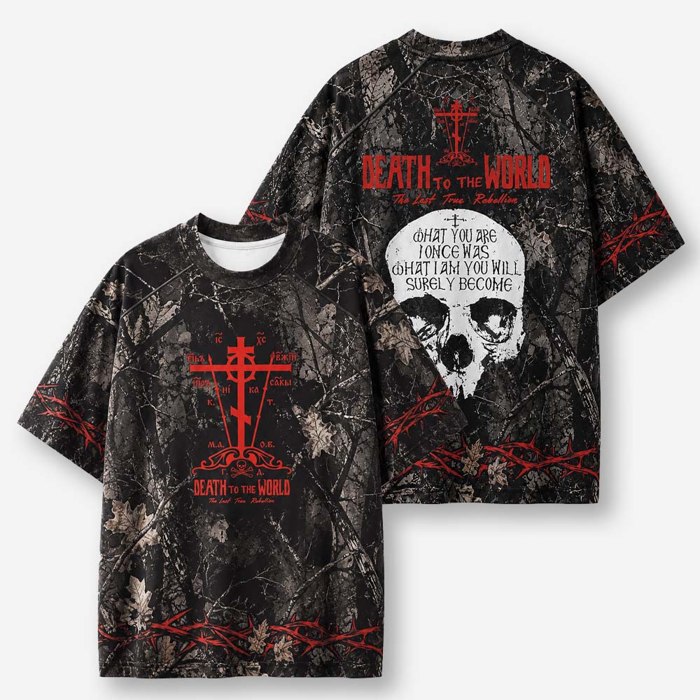 Death to The World Eco Oversized Graphic Tees · GRS Certified