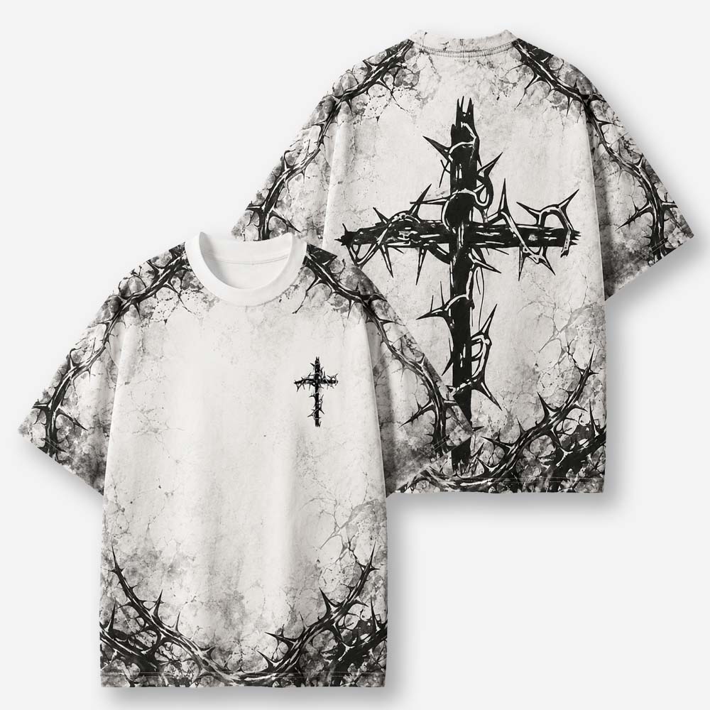 Thorned Emblem Eco Oversized Graphic Tees · GRS Certified