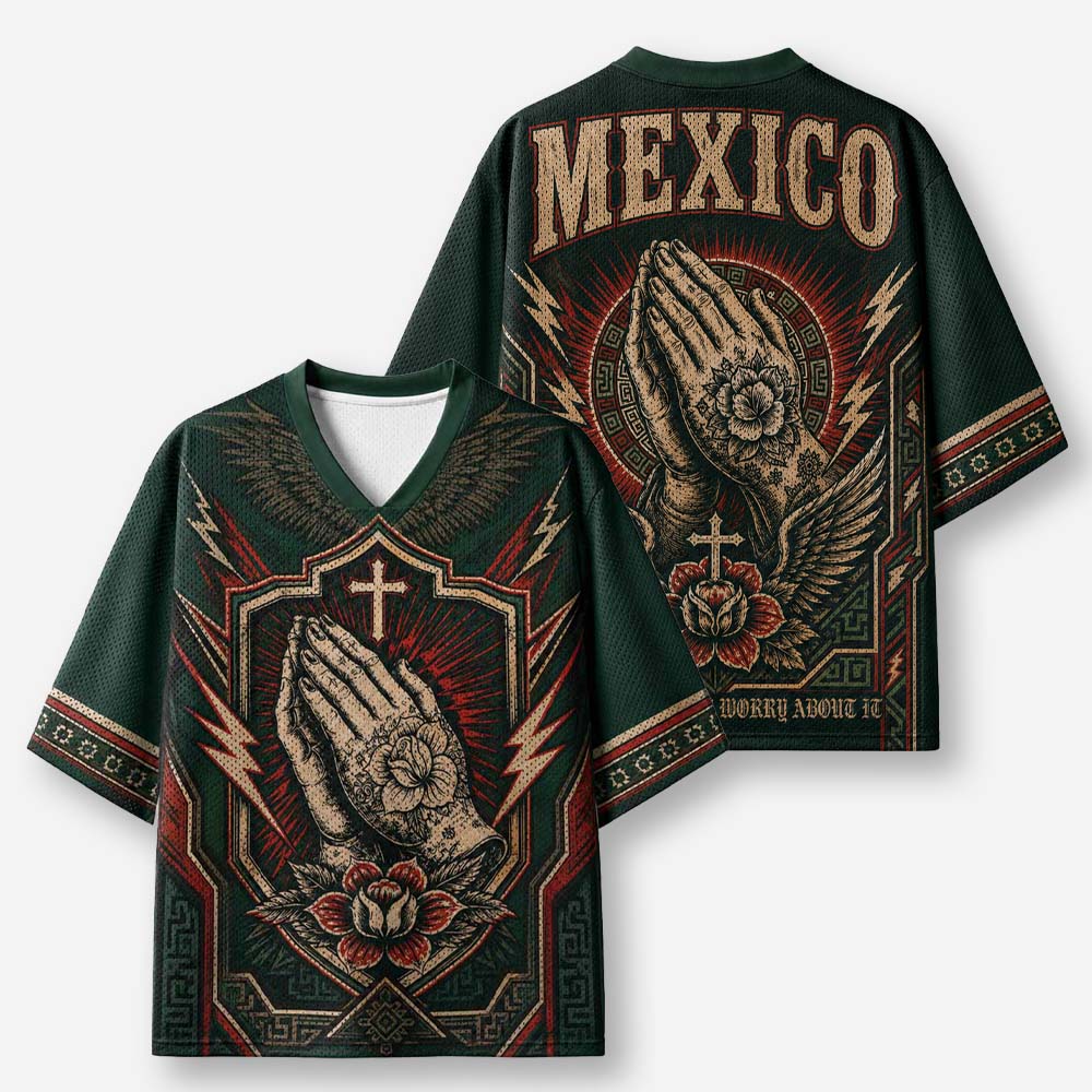 Rose Hands Graphic Mesh Jersey