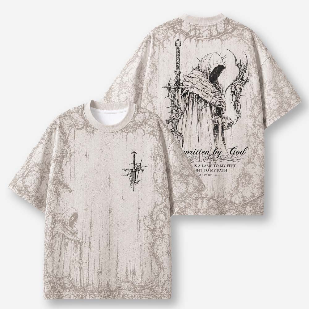 Silent Oath Grim Warrior Eco Oversized Graphic Tees · GRS Certified