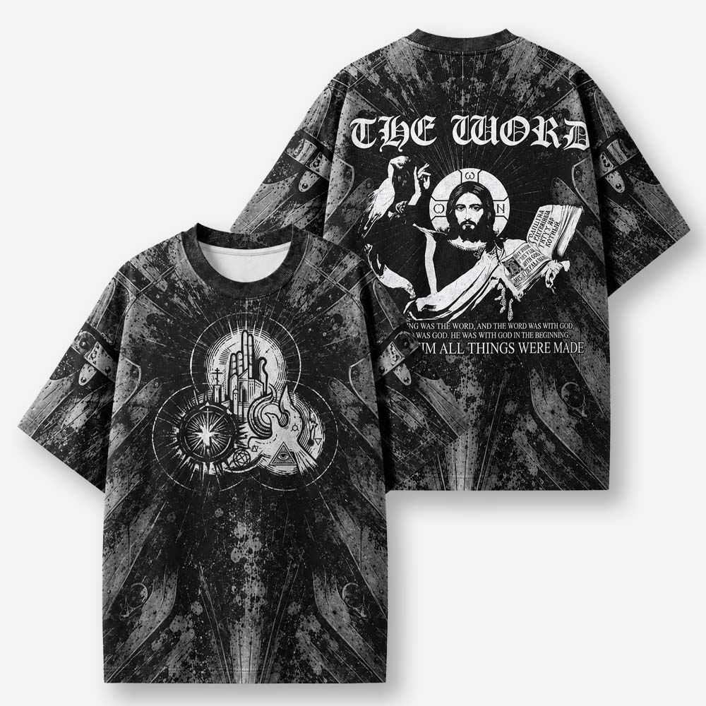 Word Emblem Eco Oversized Graphic Tees · GRS Certified