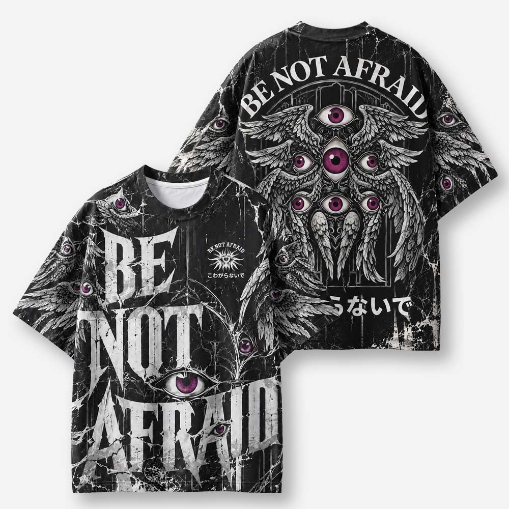 Fearless Eye Wings Eco Oversized Graphic Tees · GRS Certified