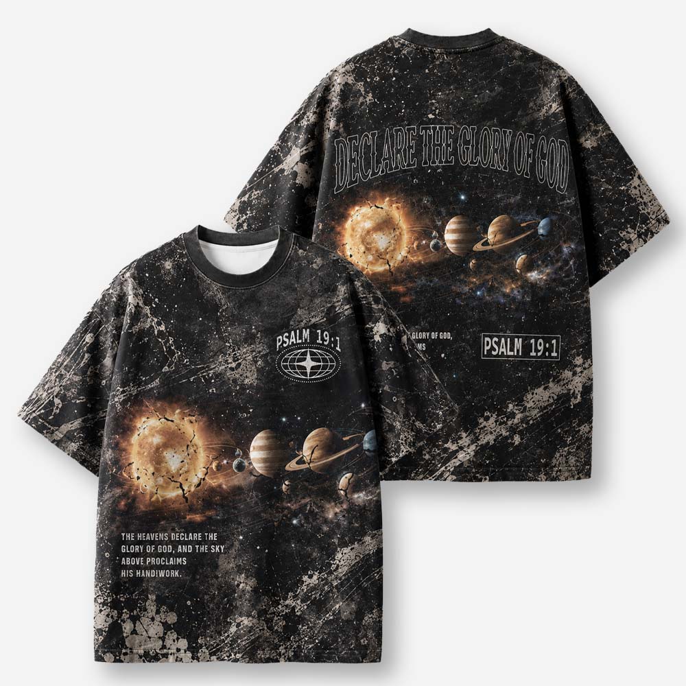 Celestial Wonder Eco Oversized Graphic Tees · GRS Certified