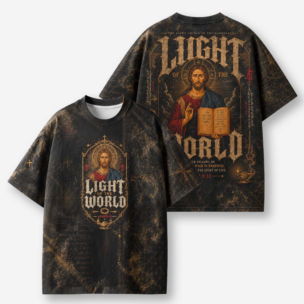 Radiant Light Eco Oversized Graphic Tees · GRS Certified