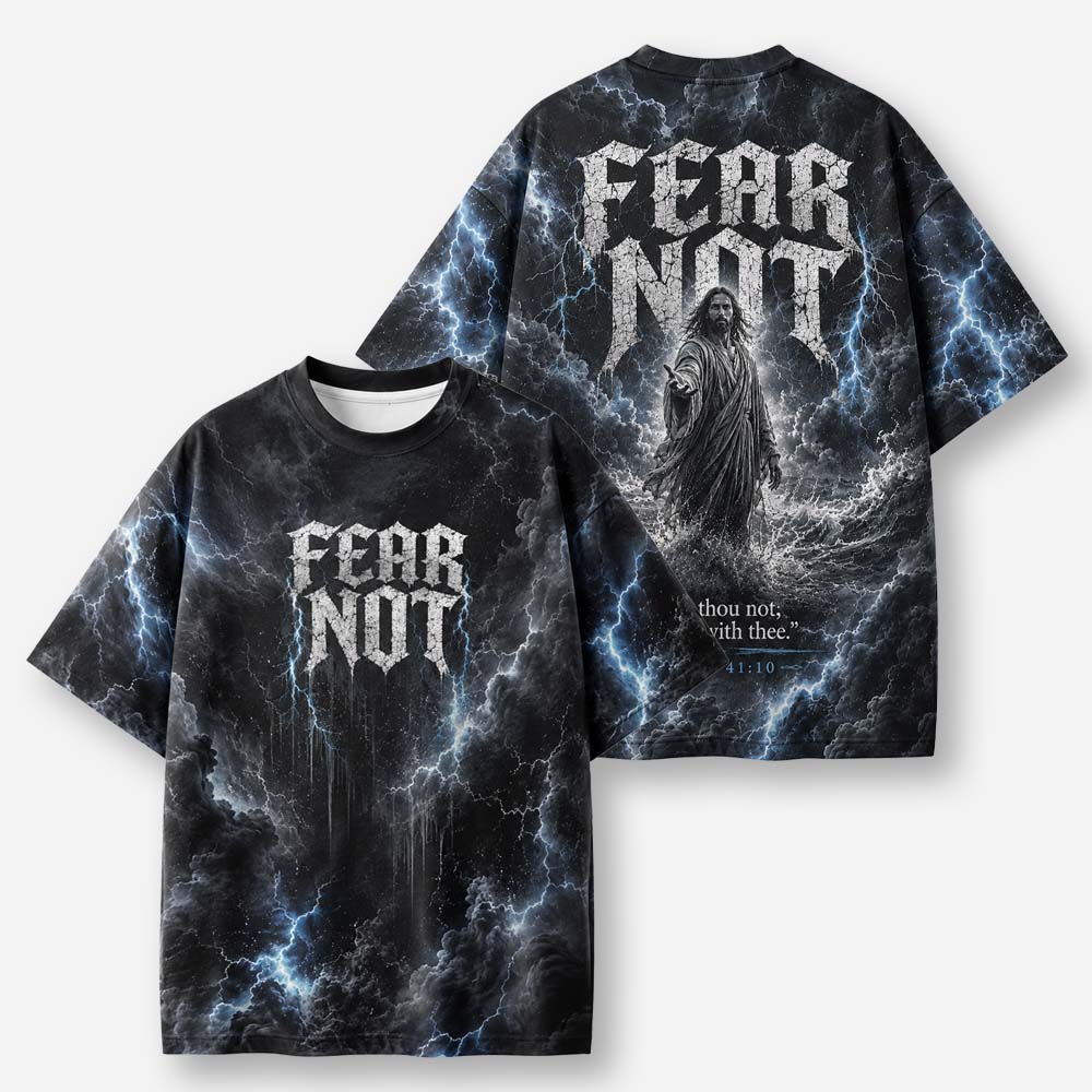 Fearless Storm Eco Oversized Graphic Tees · GRS Certified