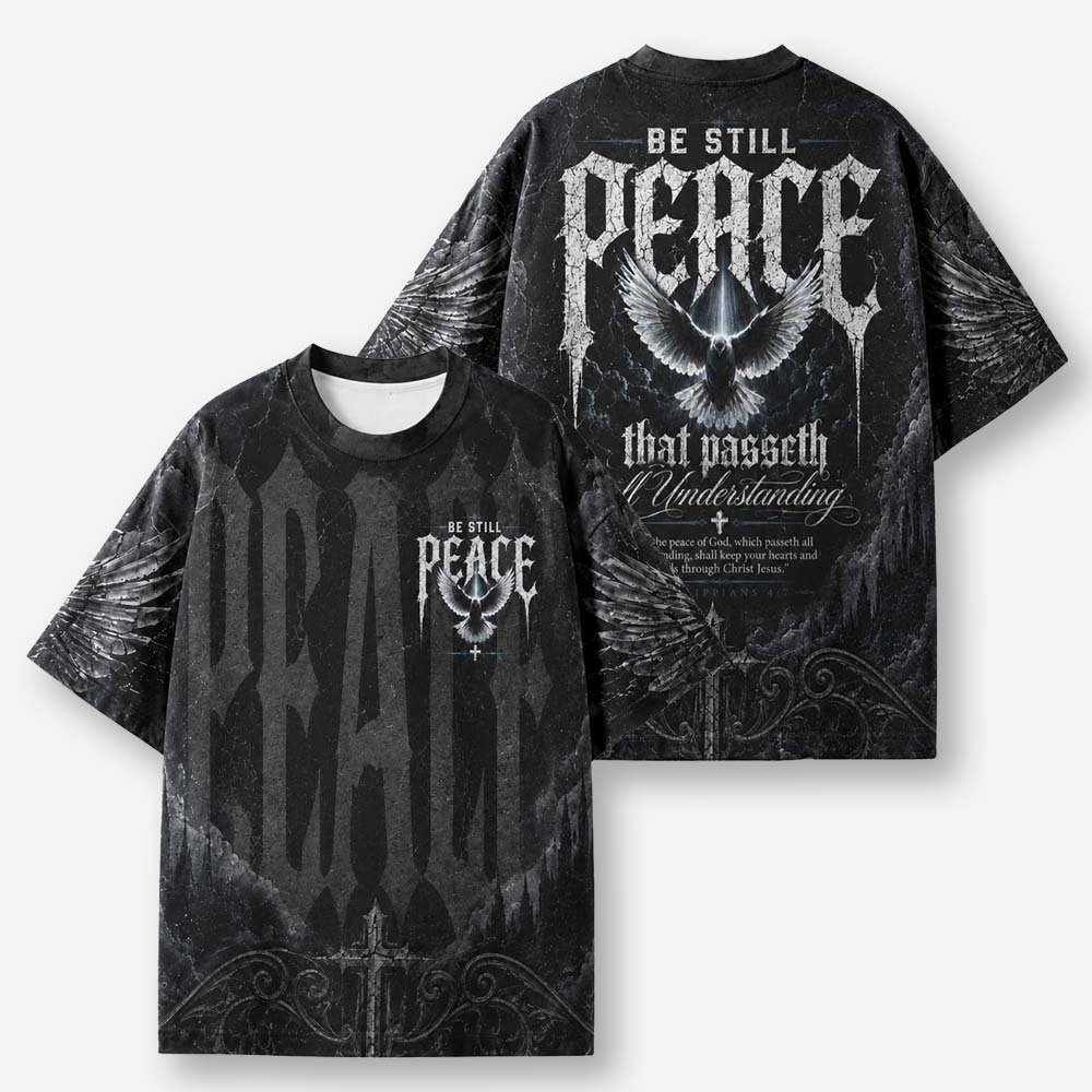 Peace Dove Eco Oversized Graphic Tees · GRS Certified