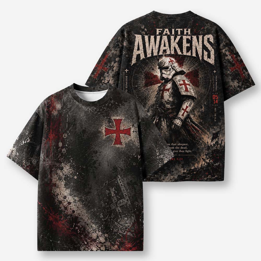 Awakened Eco Oversized Graphic Tees · GRS Certified