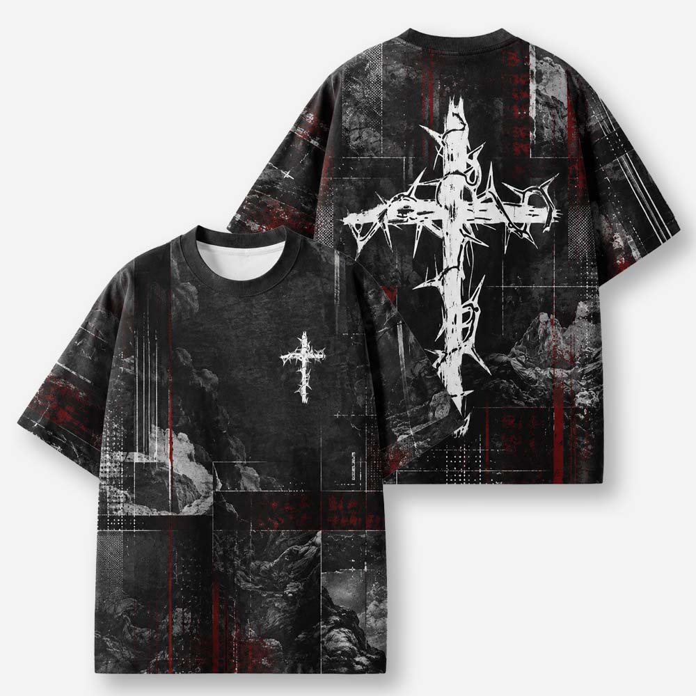 Thorned Emblem Eco Oversized Graphic Tees · GRS Certified