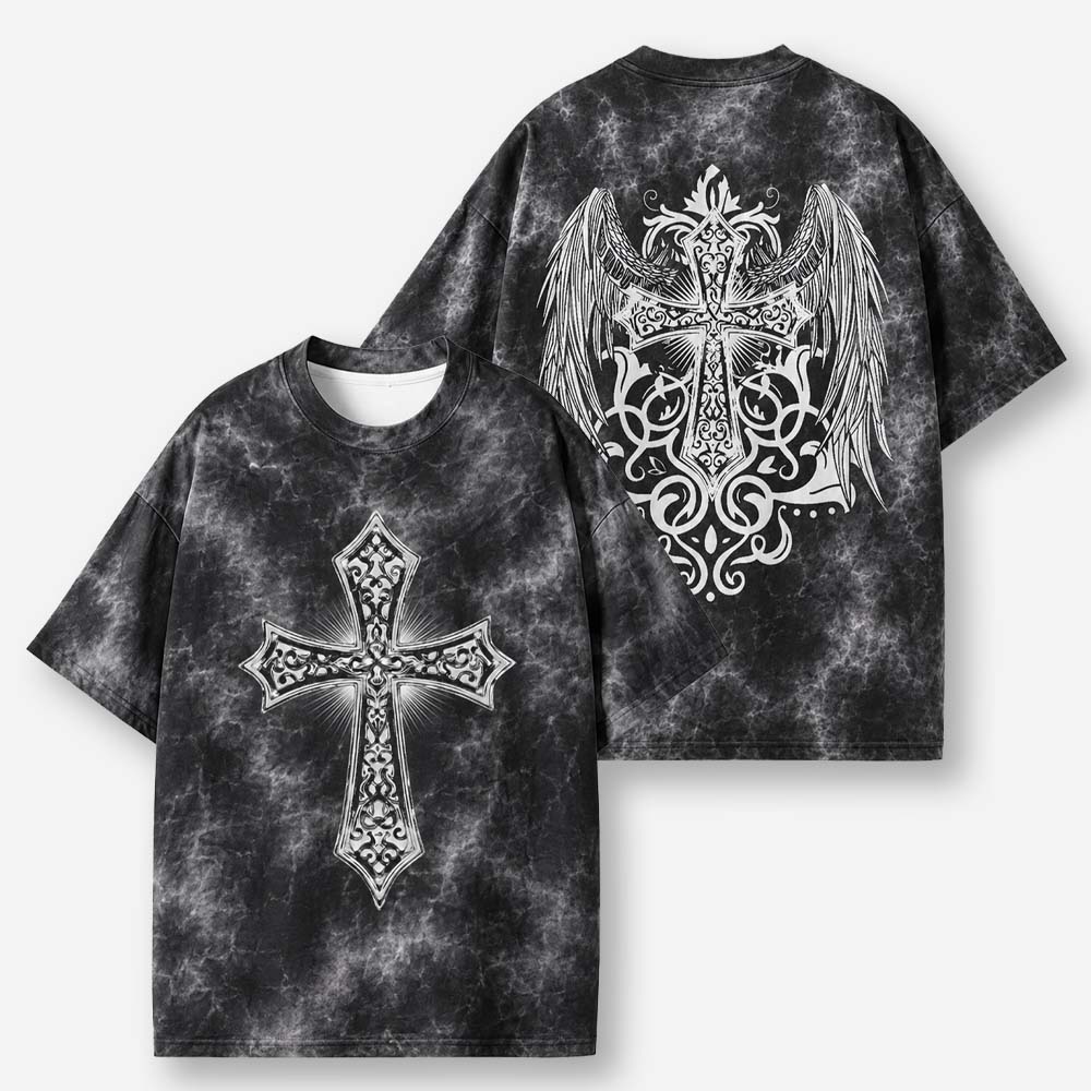 Winged Emblem Eco Oversized Graphic Tees · GRS Certified