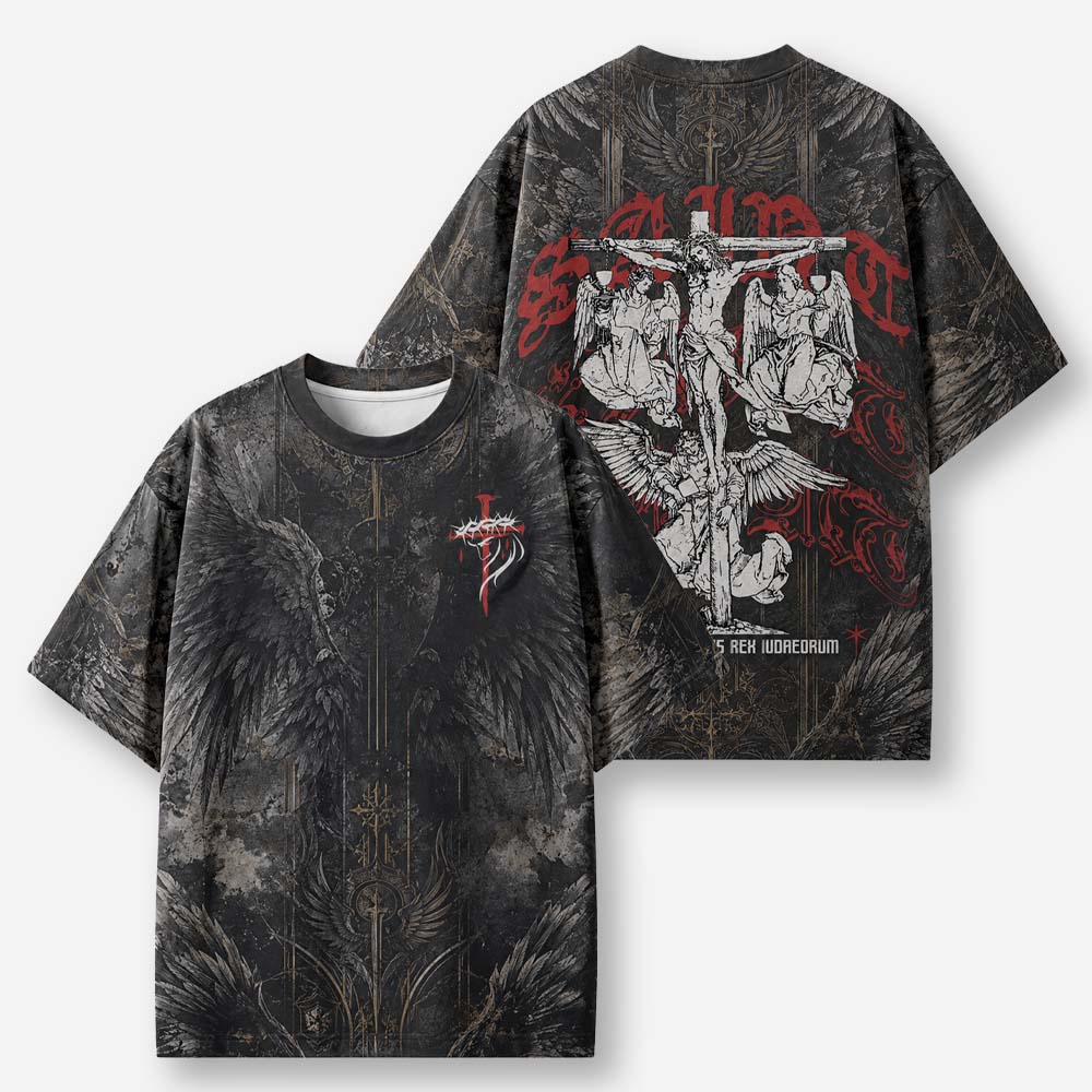 Forgiven Eco Oversized Graphic Tees · GRS Certified