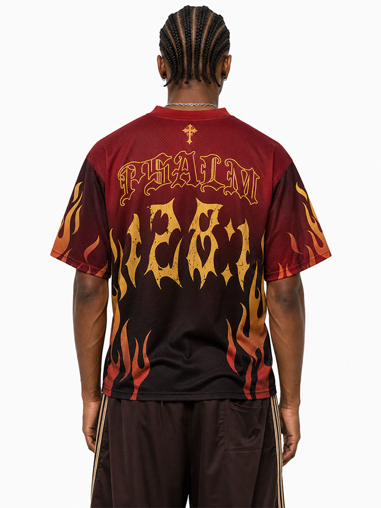 Fearless Flame Graphic Mesh Jersey
