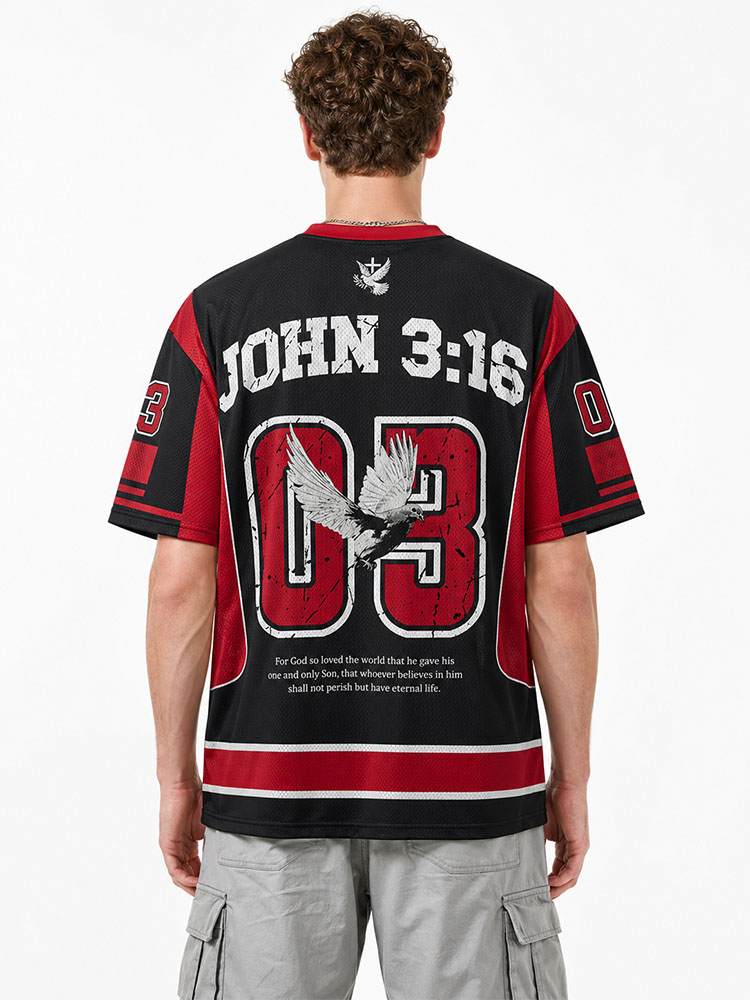 Dove Graphic Mesh Jersey