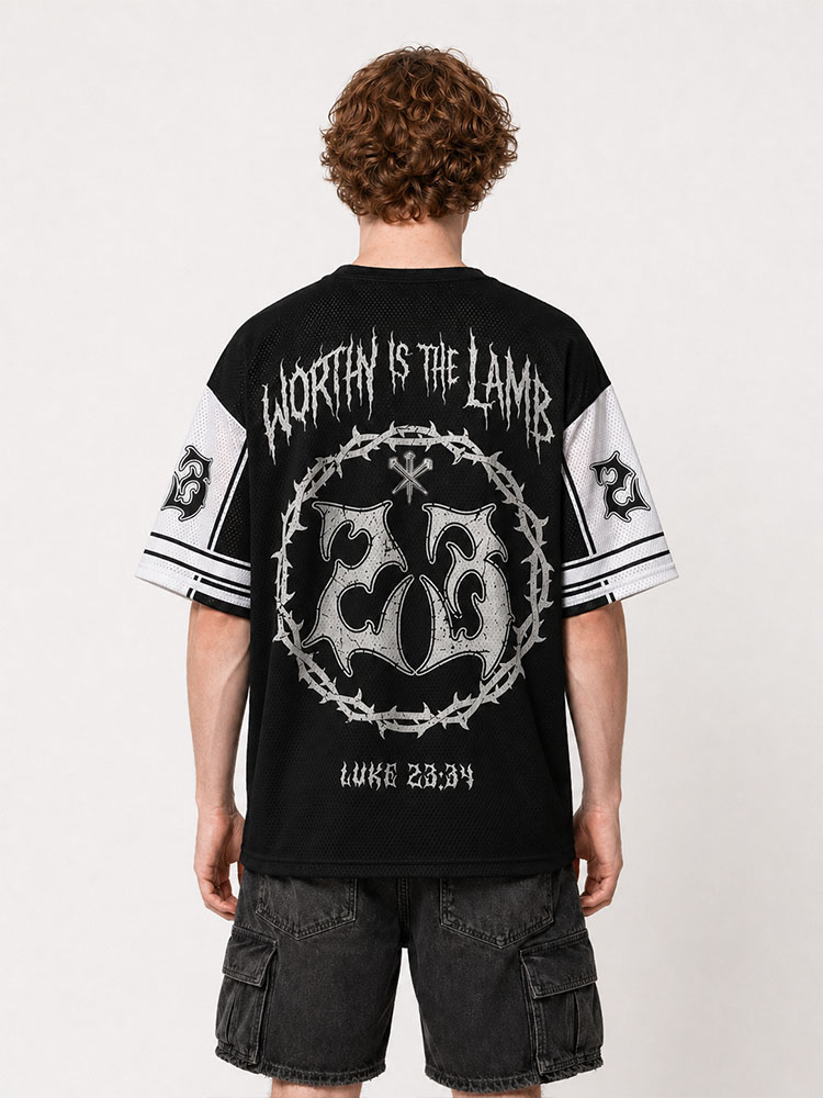 Lamb Worthy Graphic Mesh Jersey