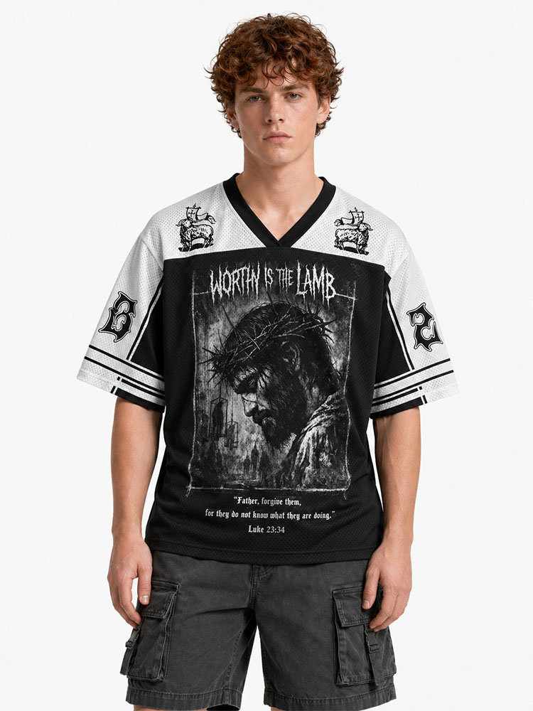 Lamb Worthy Graphic Mesh Jersey