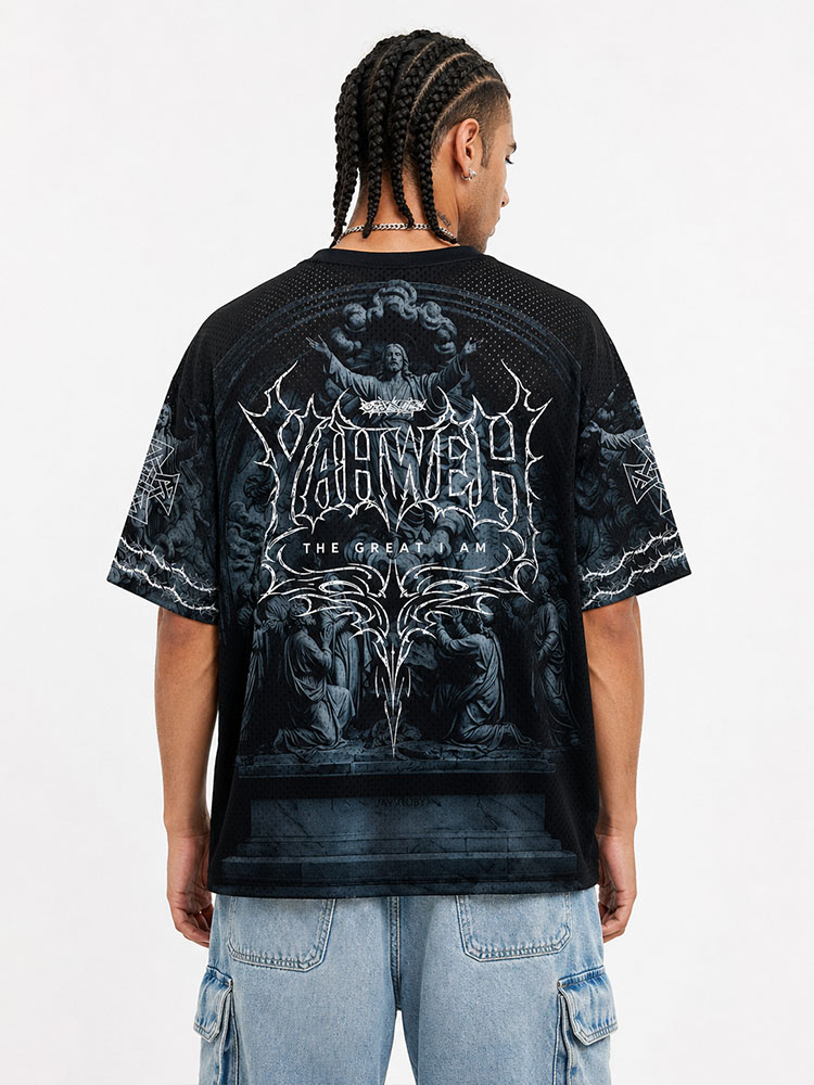 Thorn Emblem Graphic Mesh Jersey