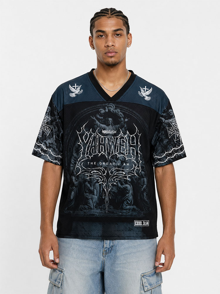 Thorn Emblem Graphic Mesh Jersey