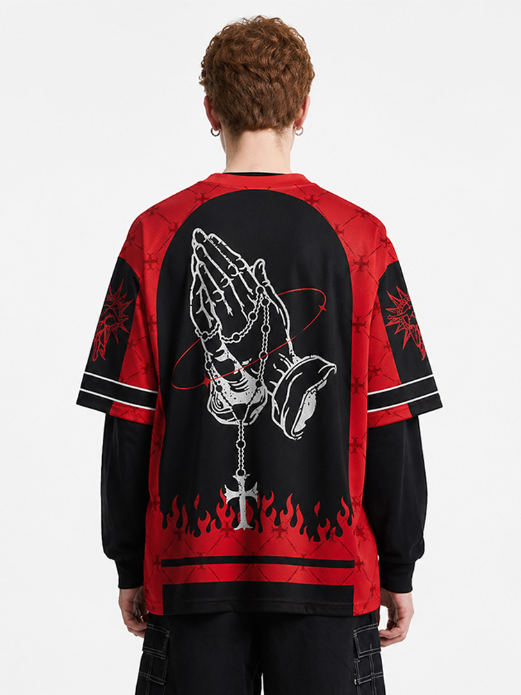 Rescue Message Graphic Mesh Jersey