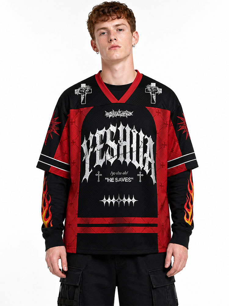 Rescue Message Graphic Mesh Jersey