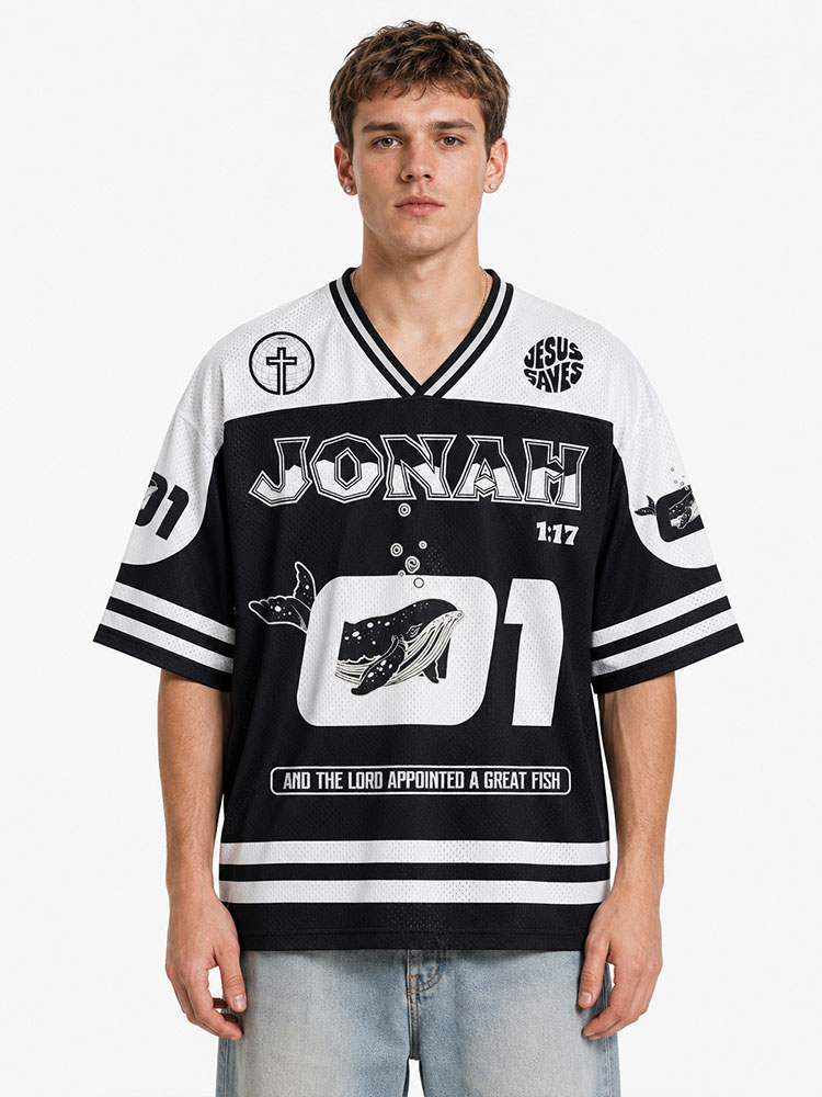 Whale Ride Graphic Mesh Jersey