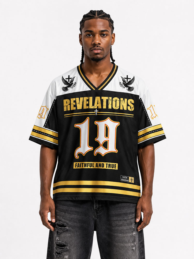White Horse Rider Graphic Mesh Jersey