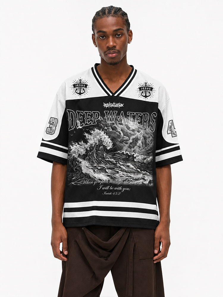 Deep Waters Graphic Mesh Jersey