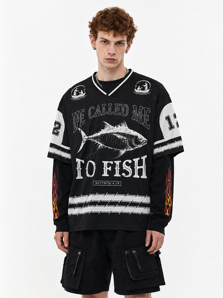 Called to Fish Graphic Mesh Jersey