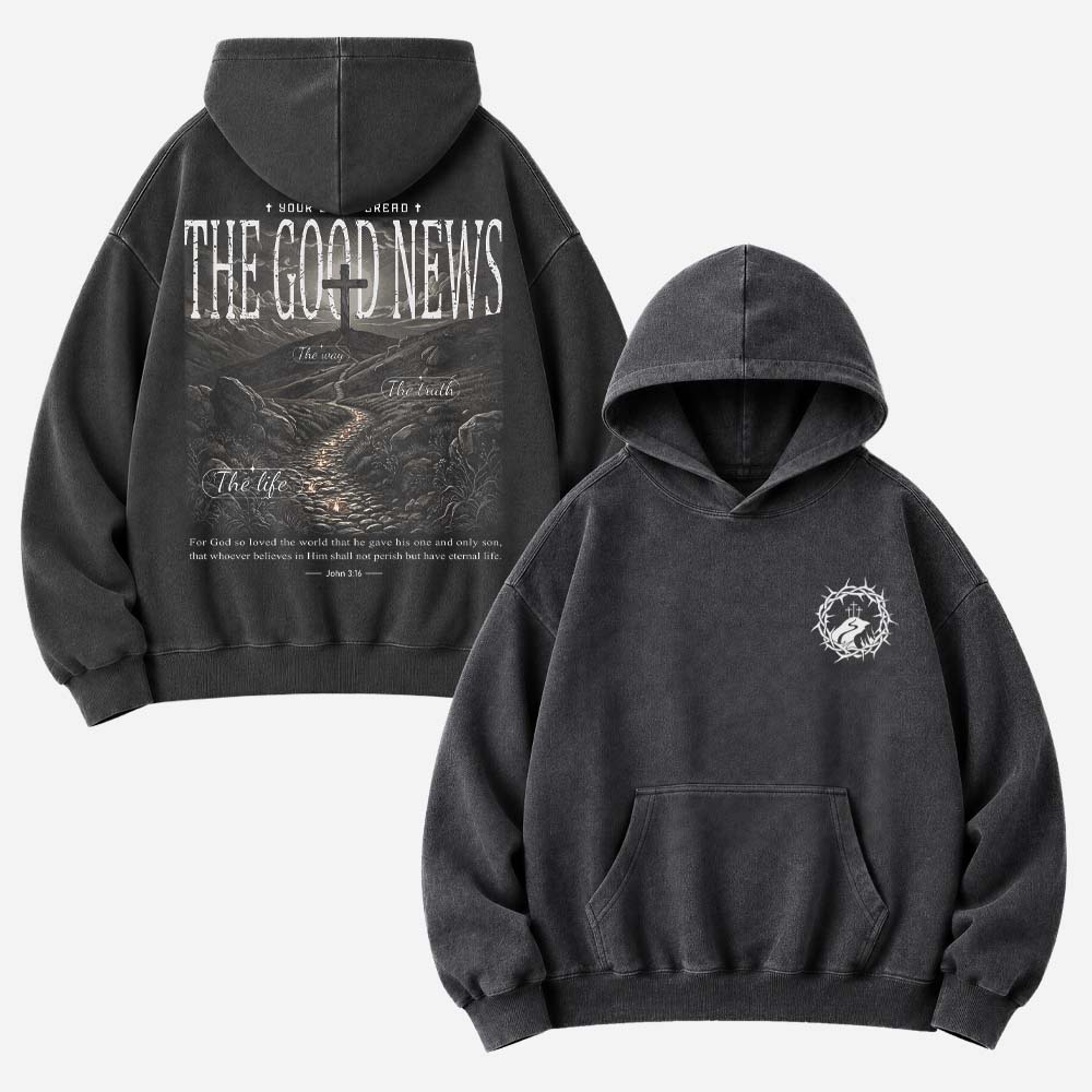The Good News Vintage Washed Hoodie