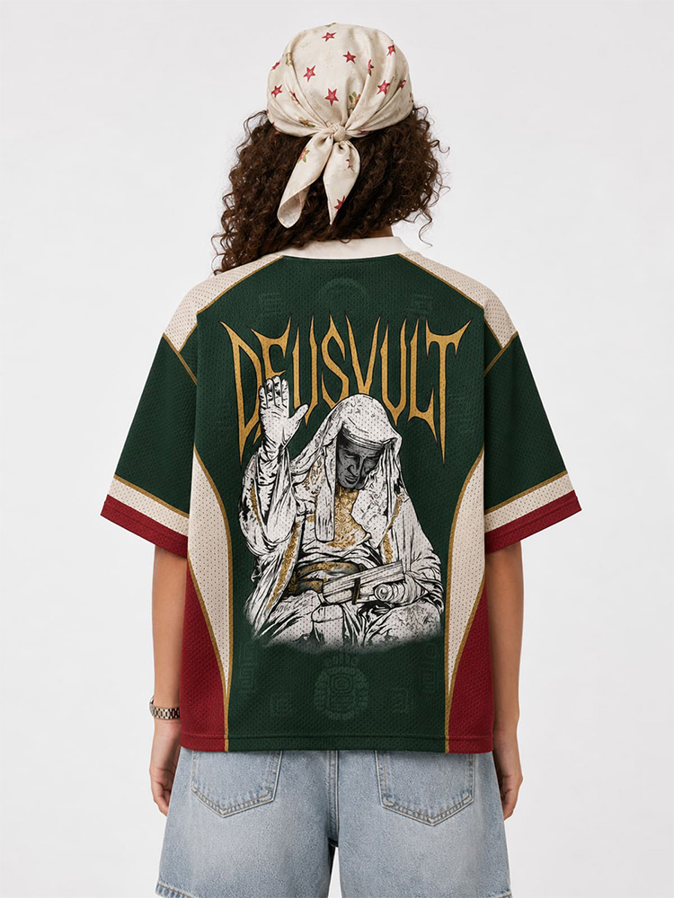 Masked King Graphic Mesh Jersey