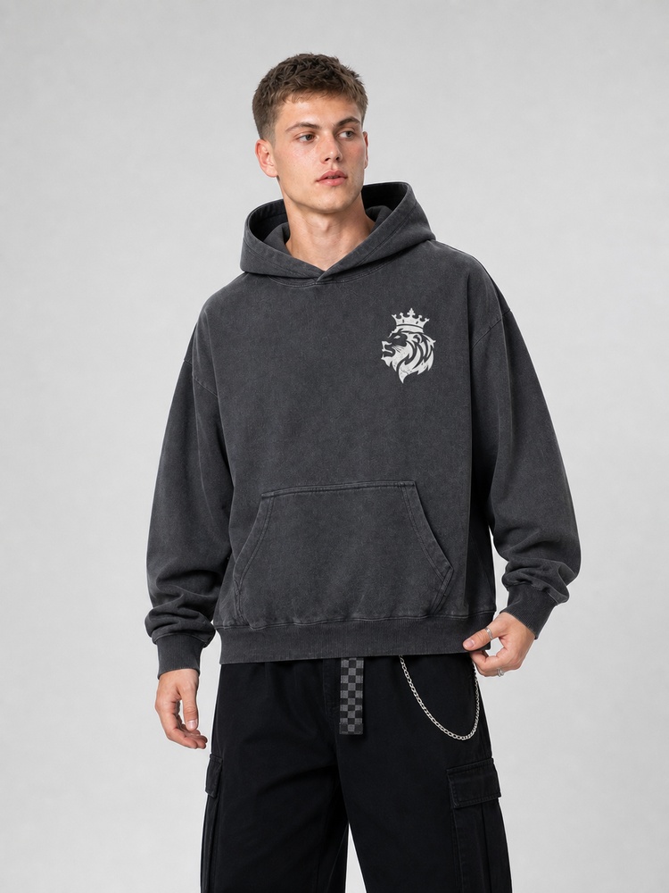 Strong and Courageous Vintage Washed Hoodie