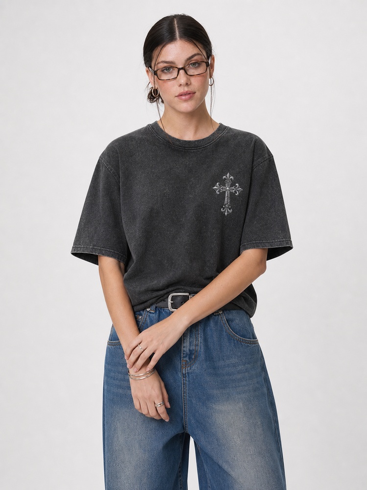 Kingdom Emblem Vintage Washed T-Shirt