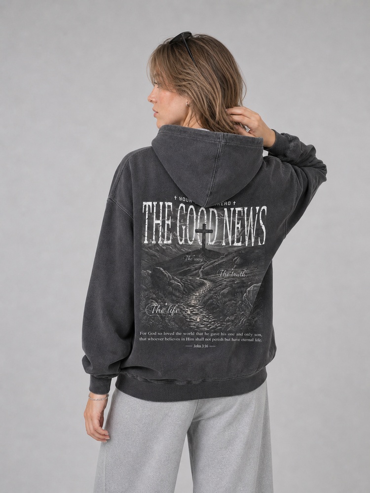 The Good News Vintage Washed Hoodie