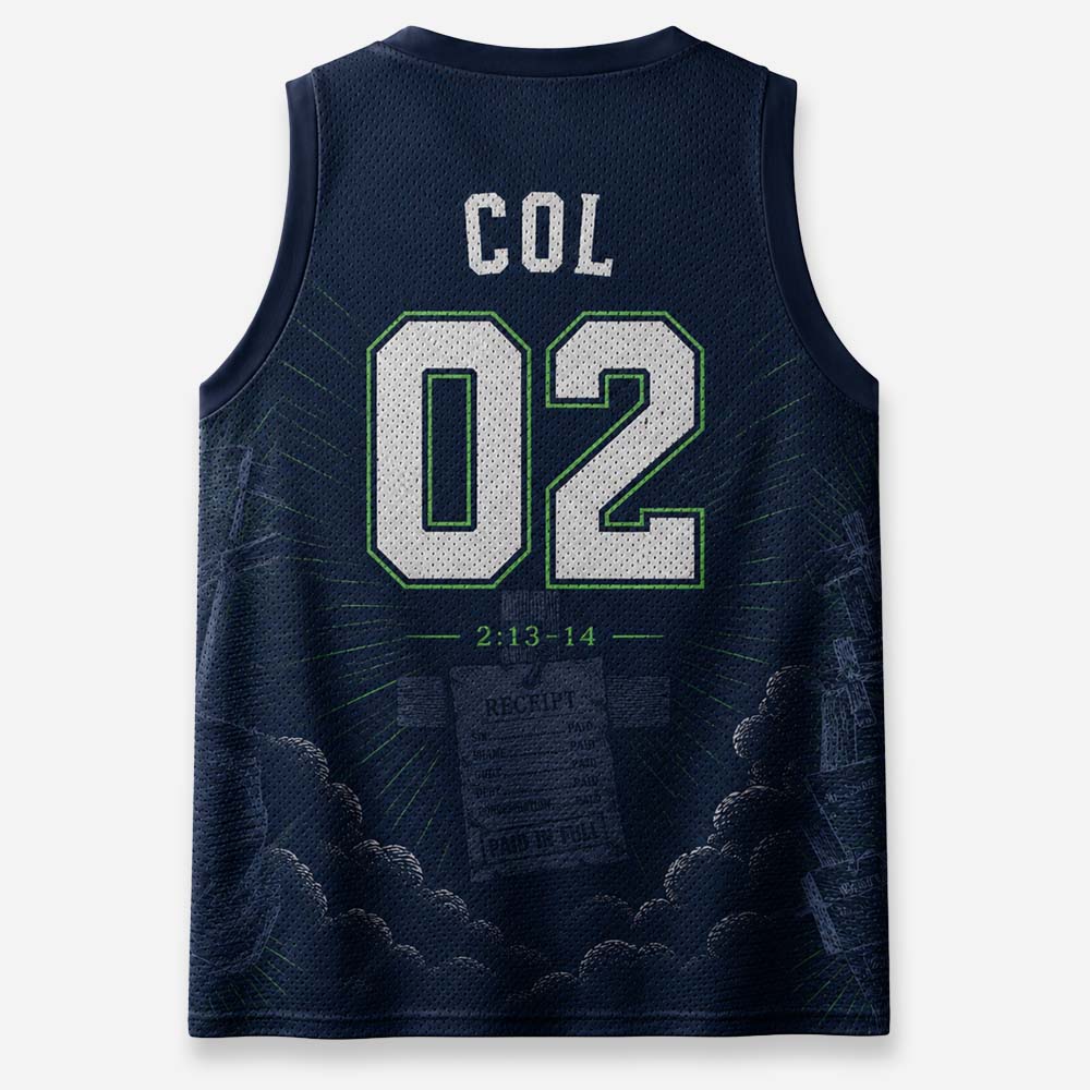 Debt Erased Receipt Emblem Graphic Mesh Jersey Tank Top