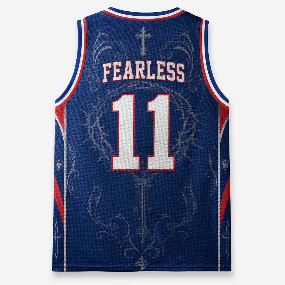 Blindfold Crown Graphic Mesh Jersey Tank Top
