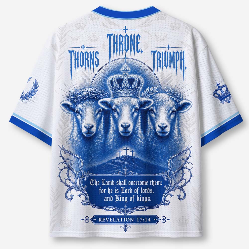 Crowned Lamb Graphic Mesh Jersey