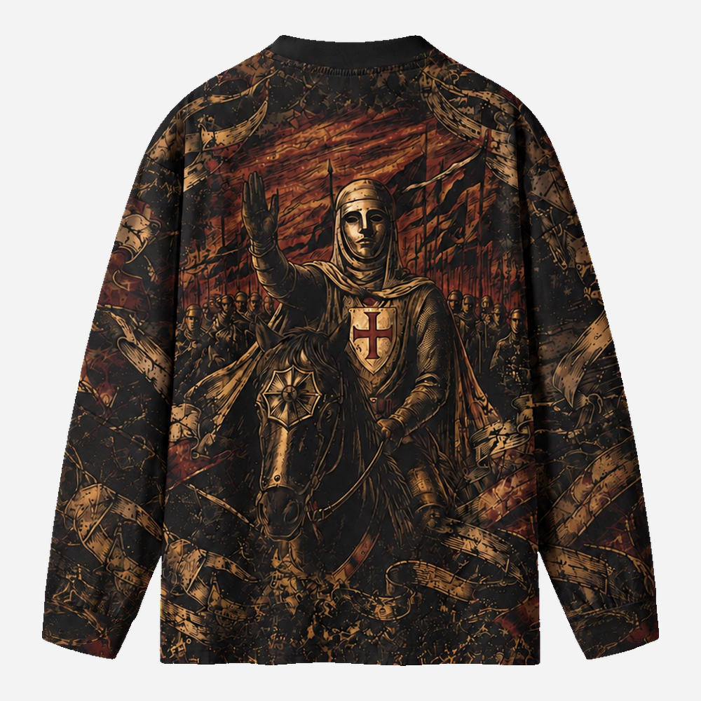 Crowned King Eco Oversized Long-Sleeve Graphic Tees · GRS Certified