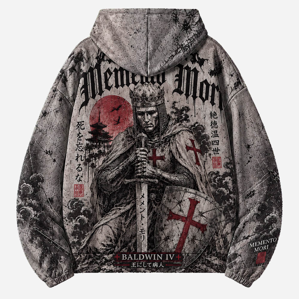 Memento Mori All Over Print Scuba Hoodie