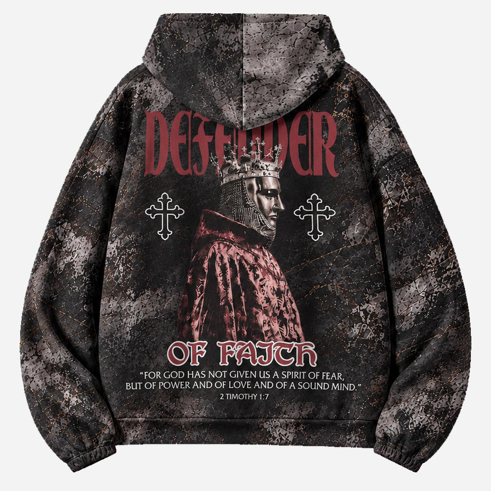 Crowned Defender All Over Print Scuba Hoodie