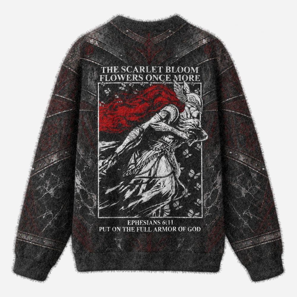 Scarlet Armor Lightweight Graphic Sweater