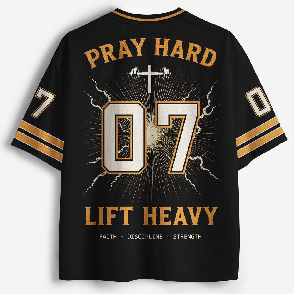 Lift Heavy Graphic Mesh Jersey