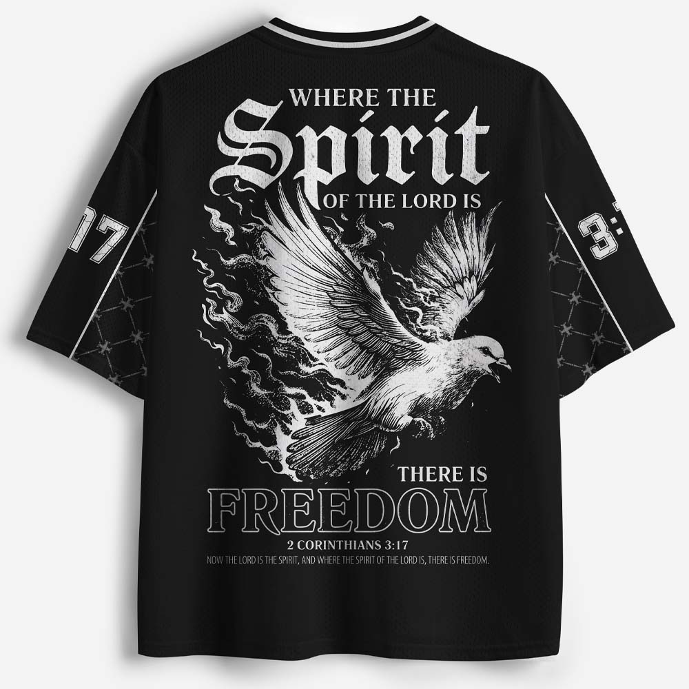 Dove Graphic Mesh Jersey
