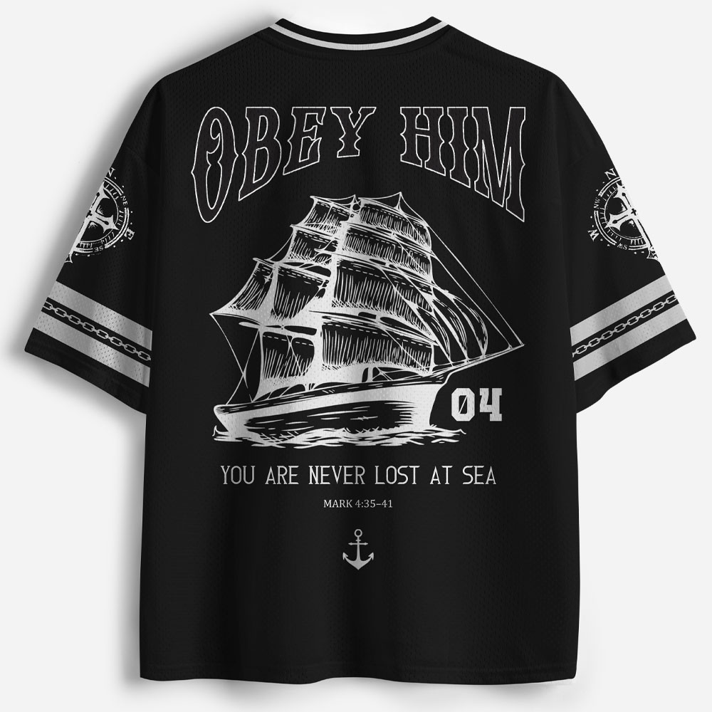 Never Lost at Sea Graphic Mesh Jersey