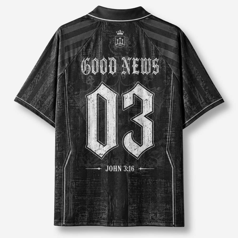 The Good News Graphic Collar Jersey