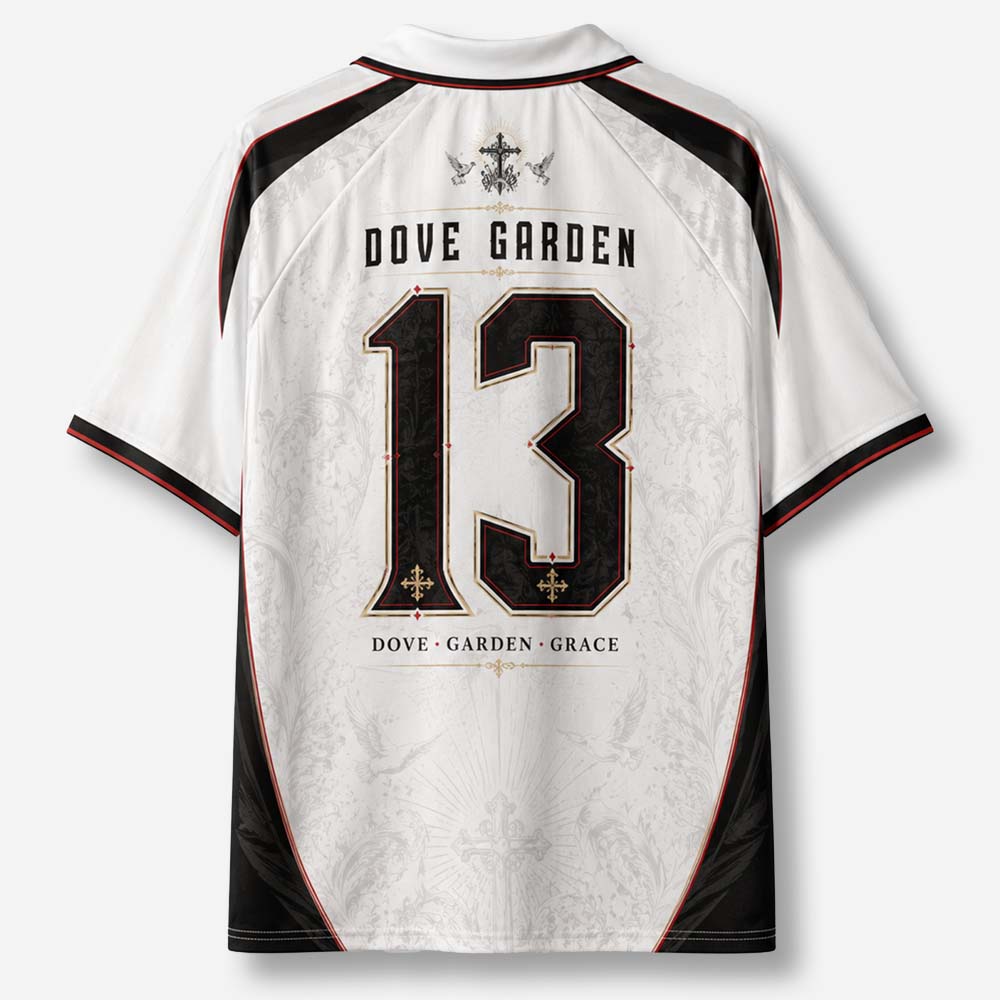 Dove Garden Graphic Collar Jersey