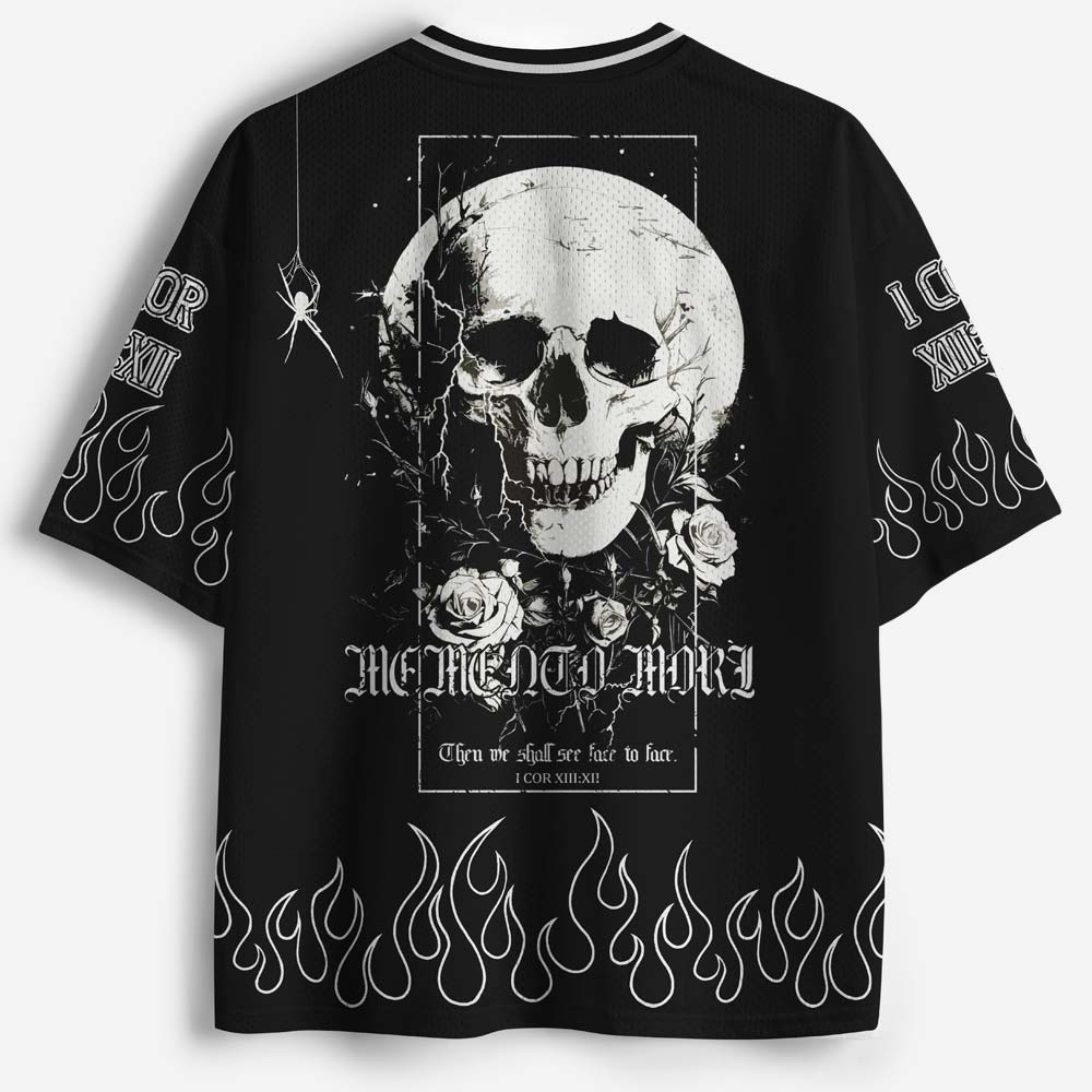 Memento Mori Graphic Mesh Jersey