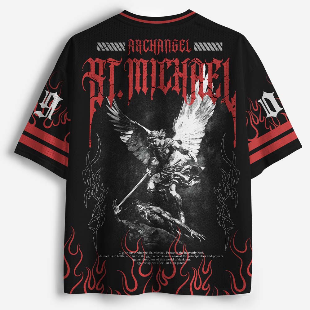 Angel Graphic Graphic Mesh Jersey
