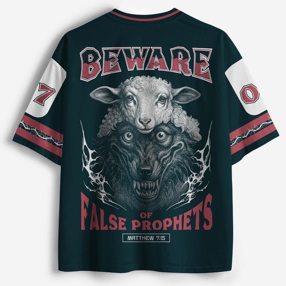 Wolf and Sheep Graphic Mesh Jersey