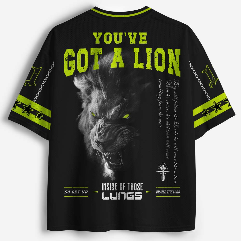 You've Got A Lion Graphic Mesh Jersey