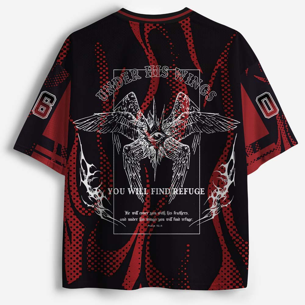 His Wings Graphic Mesh Jersey