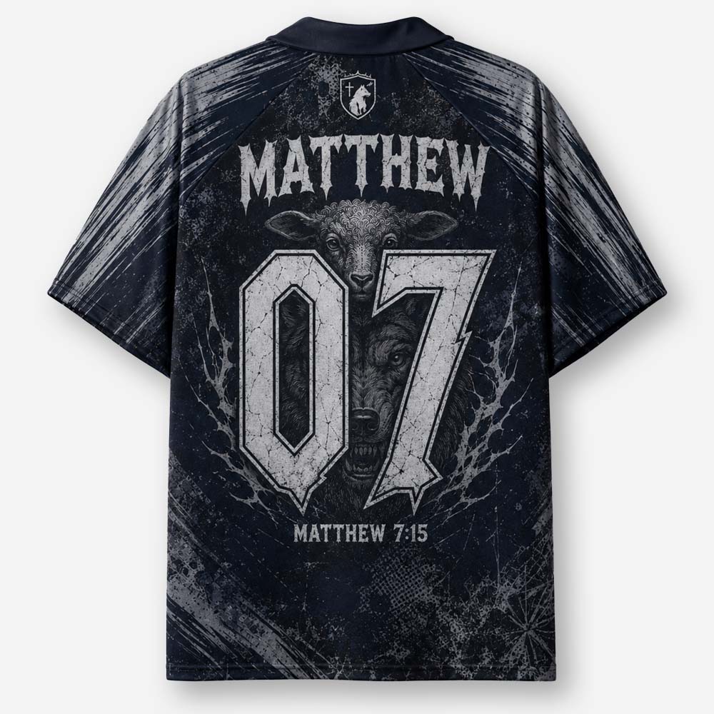 Wolf and Sheep Graphic Collar Jersey