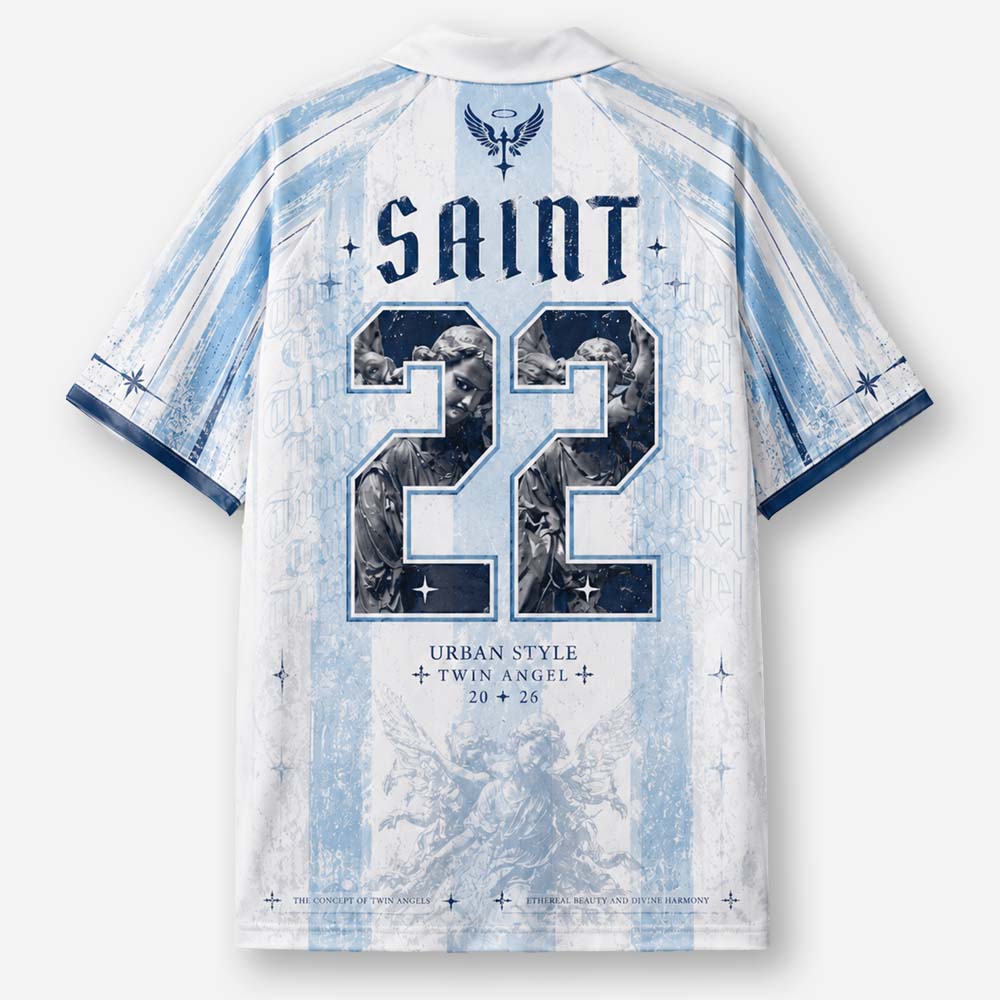 Twin Angels Graphic Collar Jersey
